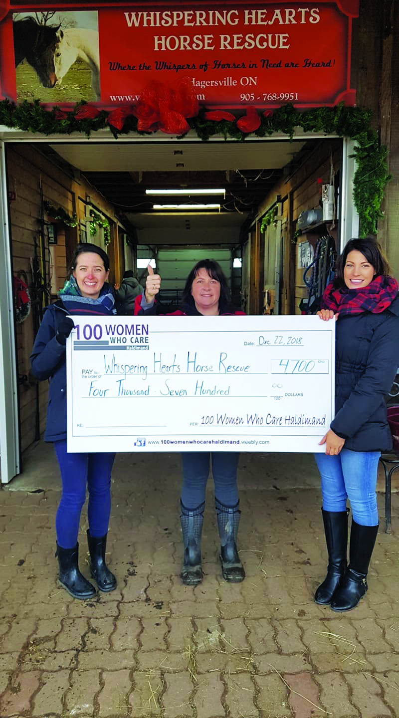 Featured image for 100 Women Who Care make donation to Whispering Hearts