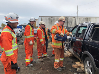 Featured image for CGC workers simulate mine rescue at local business