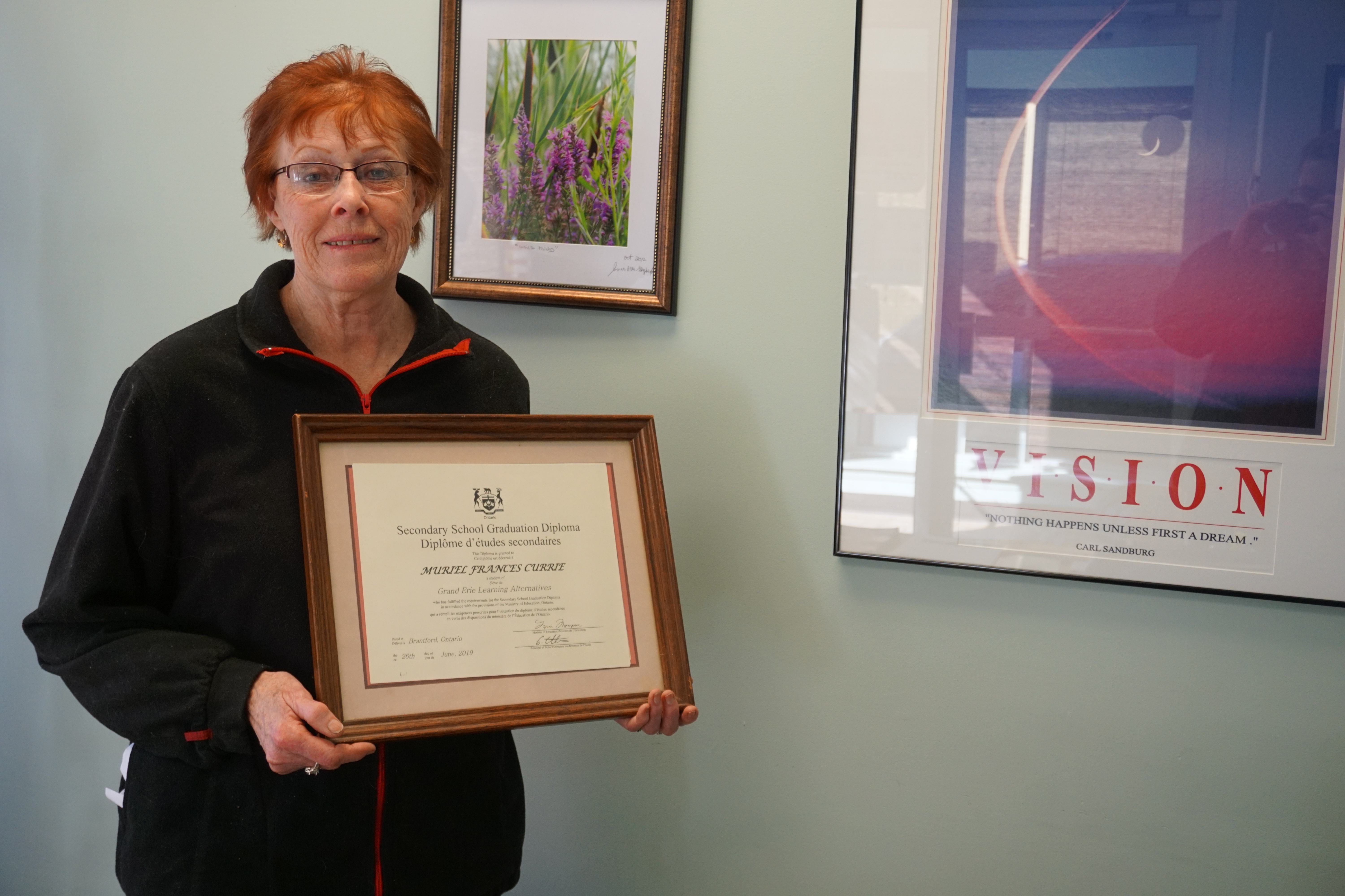 Featured image for Local woman earns diploma at 75