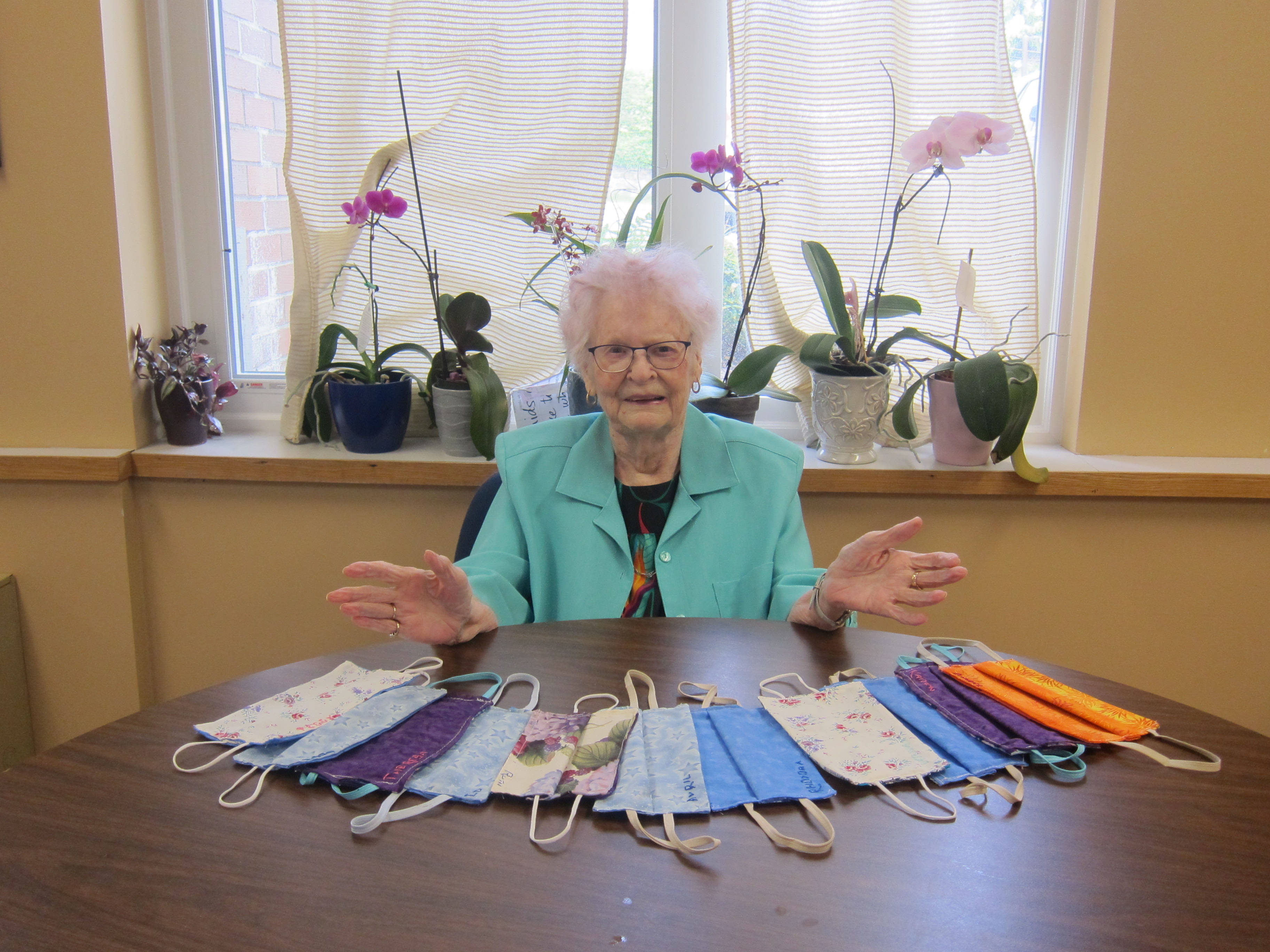 Featured image for 90-year-old from Caledonia making masks in BC