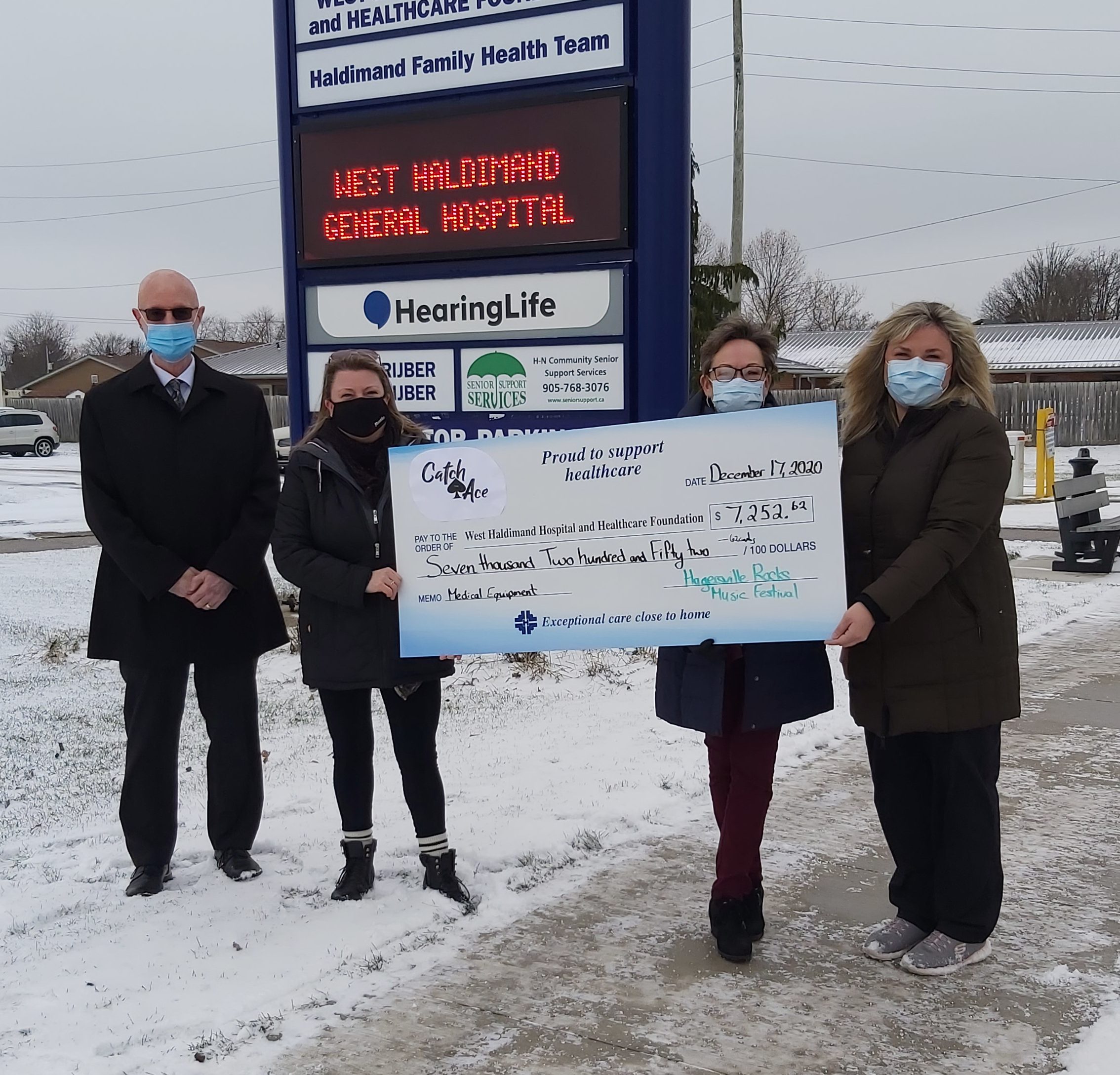 Featured image for Hospital given $7K from Catch the Ace fundraiser