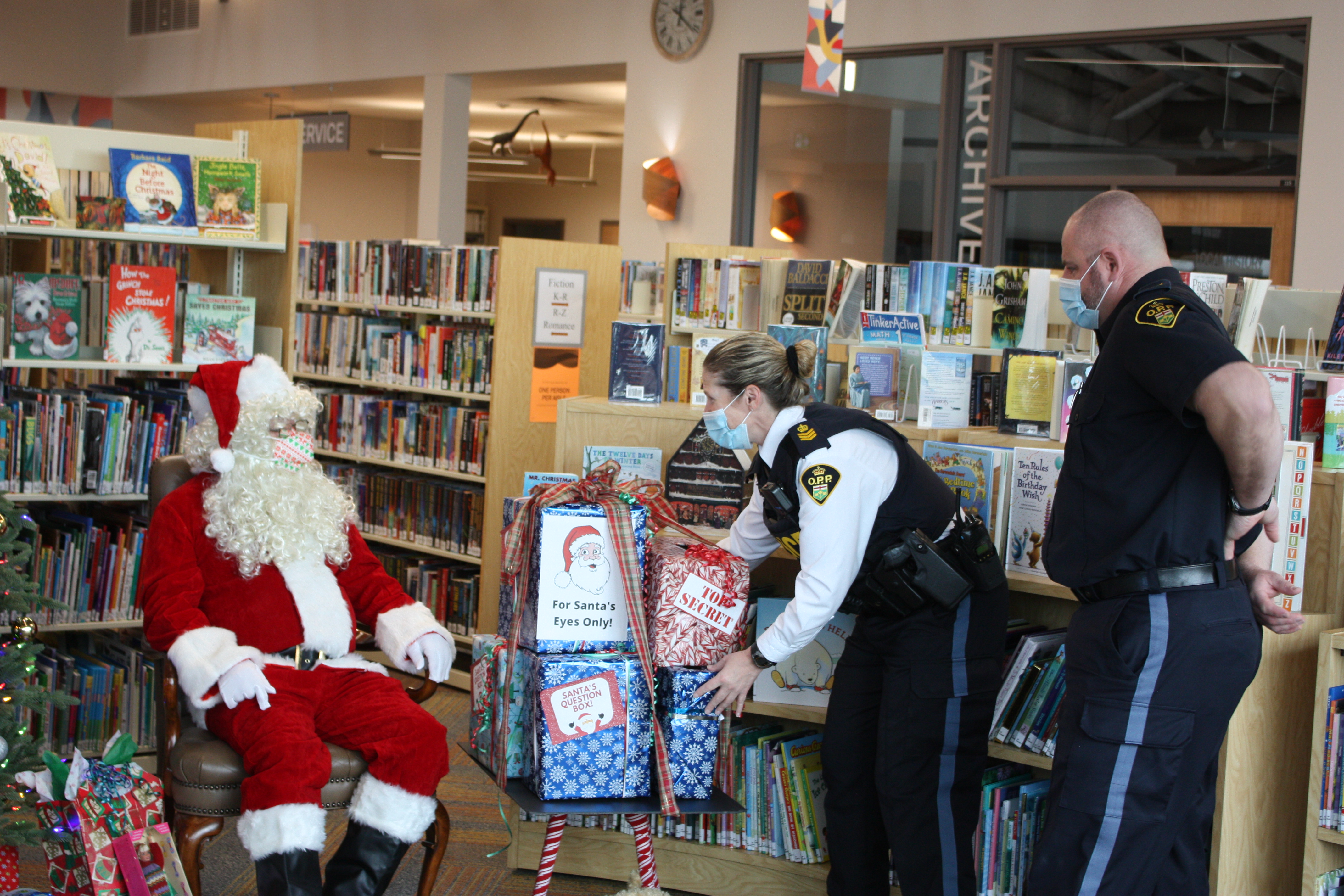 Featured image for Santa visits Cayuga library for questions, stories