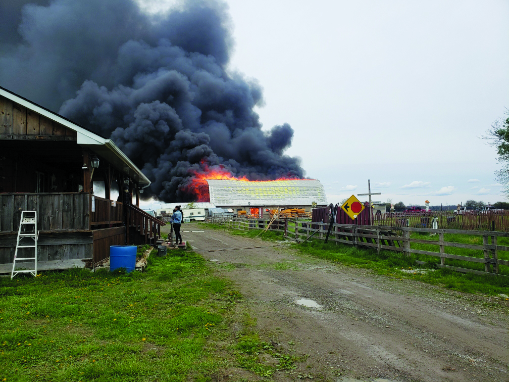 Featured image for Jarvis barn destroyed in Sunday fire