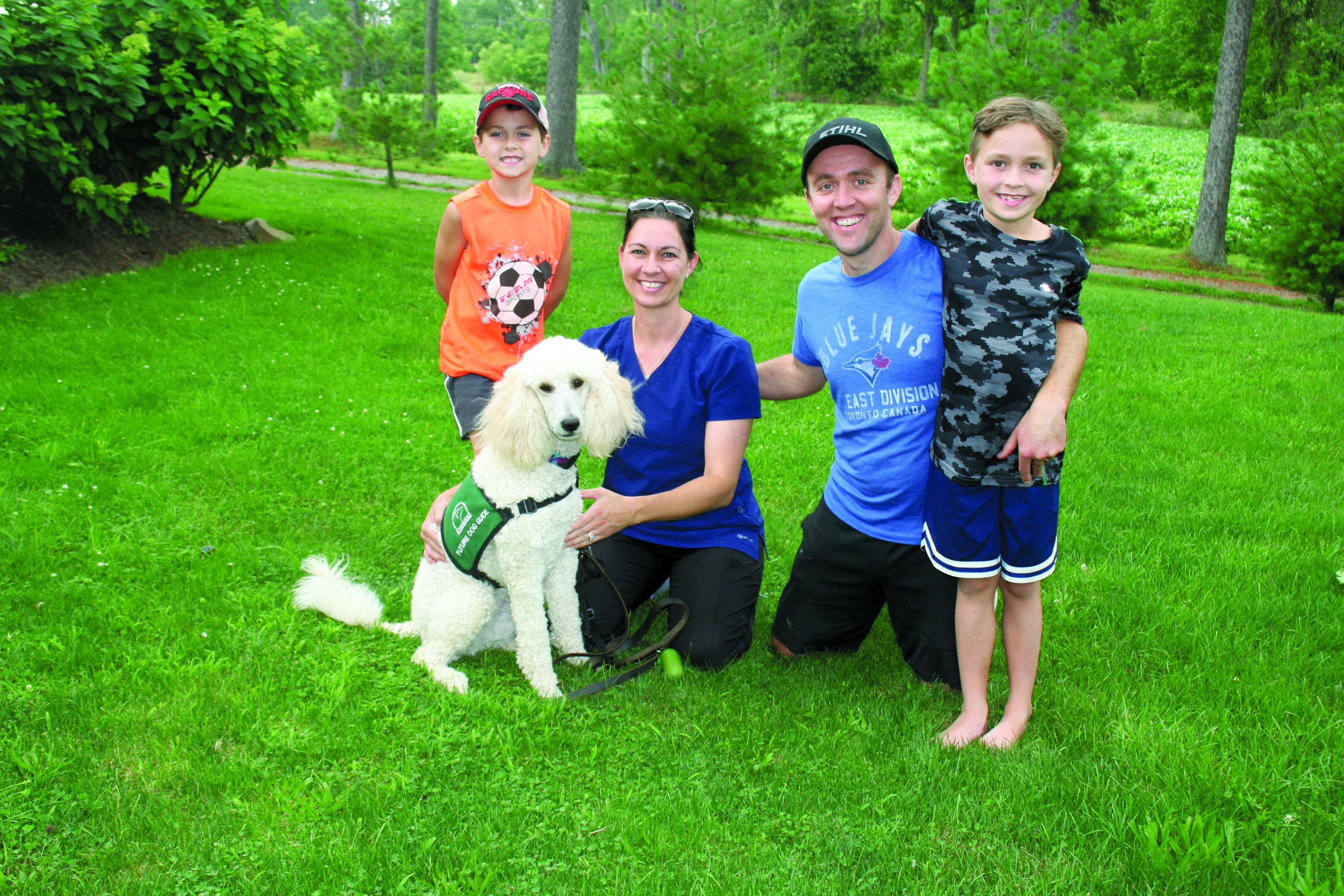 Featured image for Fostering dog guide a paws-itive experience for Cayuga family