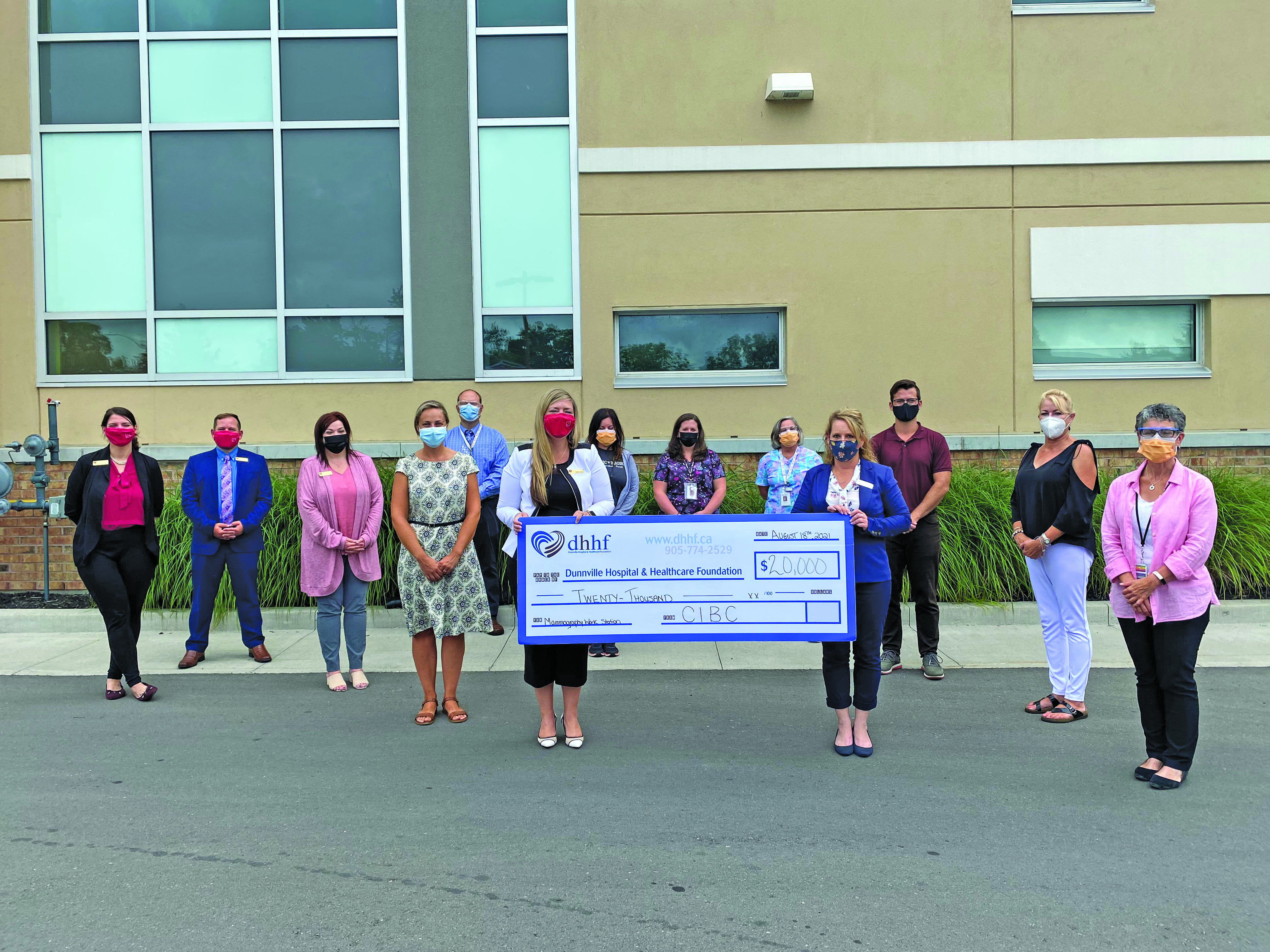 Featured image for CIBC makes $20K donation to Dunnville hospital foundation