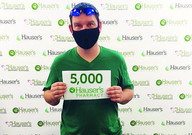 Hauser’s Pharmacy celebrates 5,000th vaccine dose