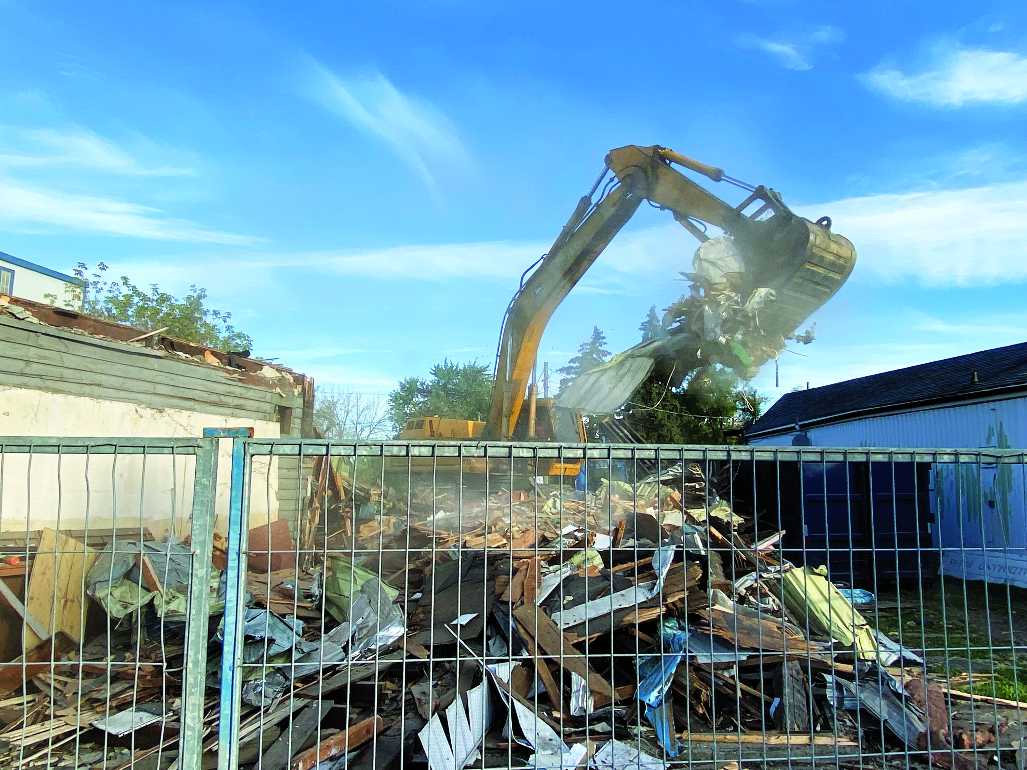 Featured image for Old Haldimand Press building  demolished in Cayuga