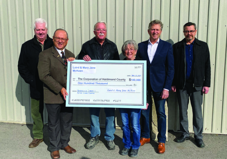 Local couple donate $100,000  towards Hagersville Library +  Active Living Centre project