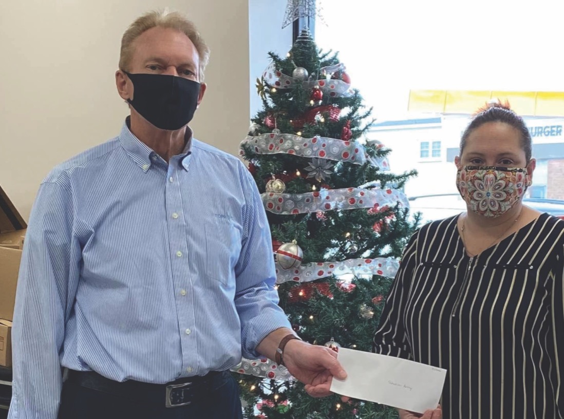 Featured image for Optimist Club makes donations to Salvation Army