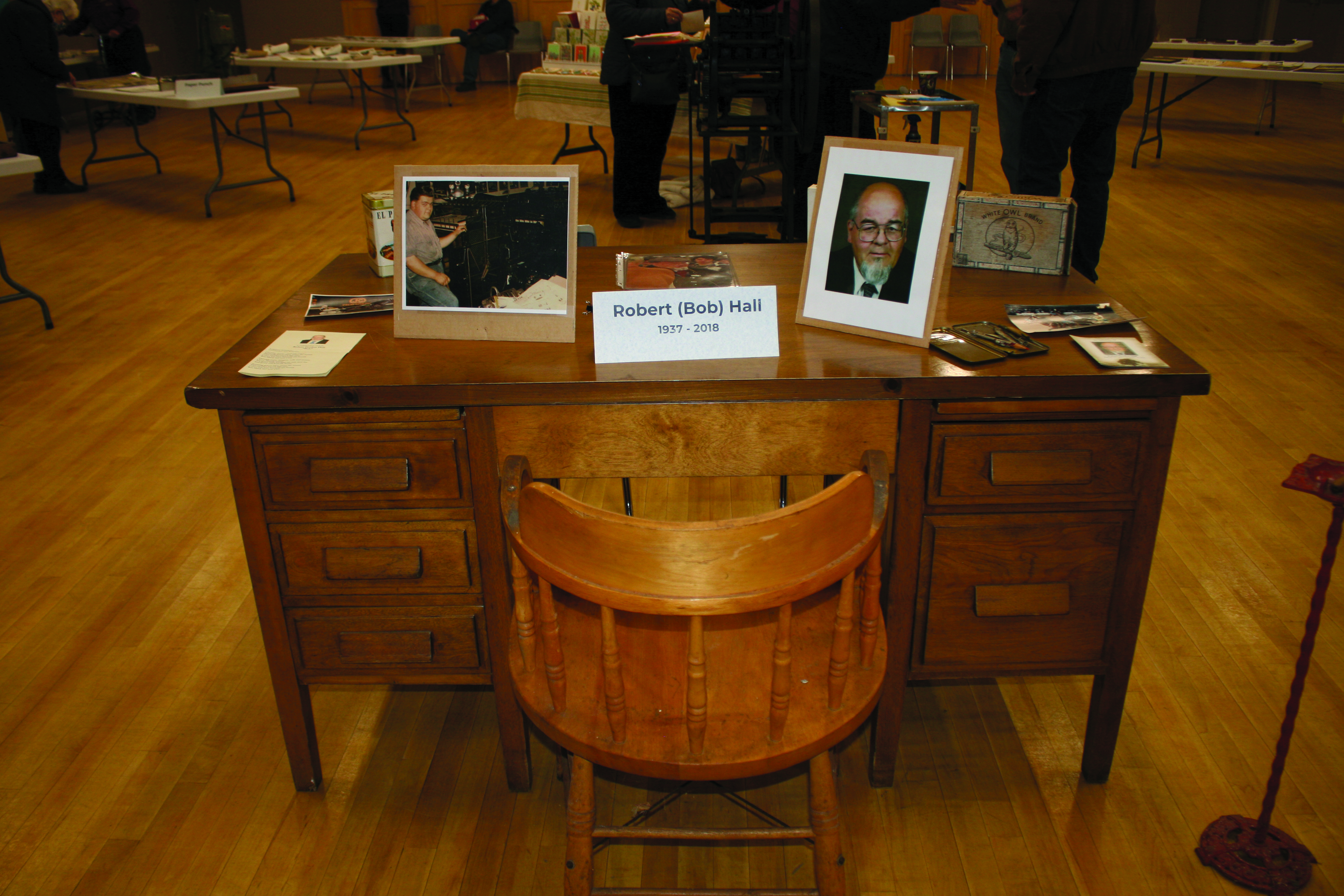 Featured image for Bob Hall’s desk finds a new home with an old friend