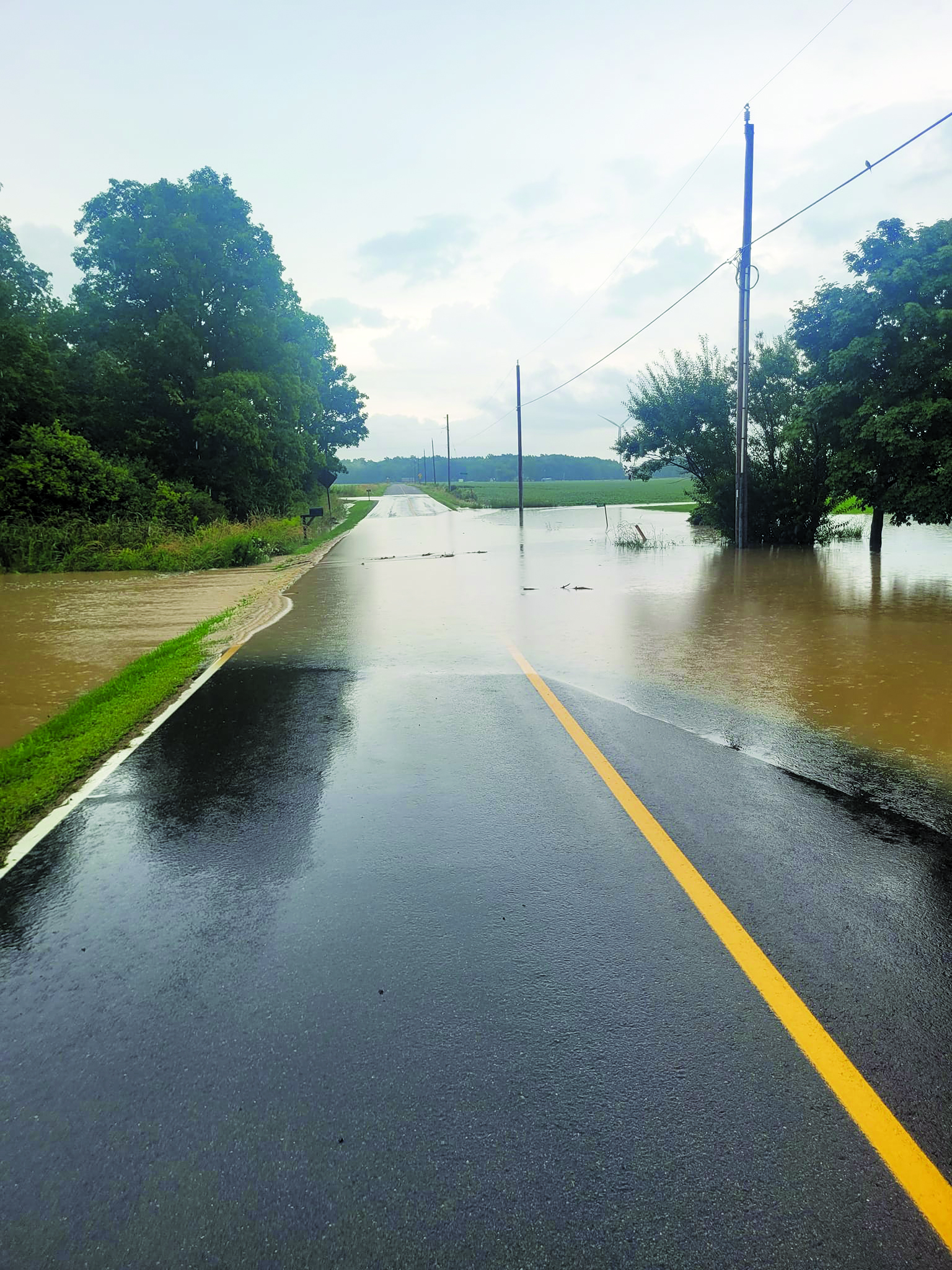 Featured image for Sudden rains flood some Haldimand roads