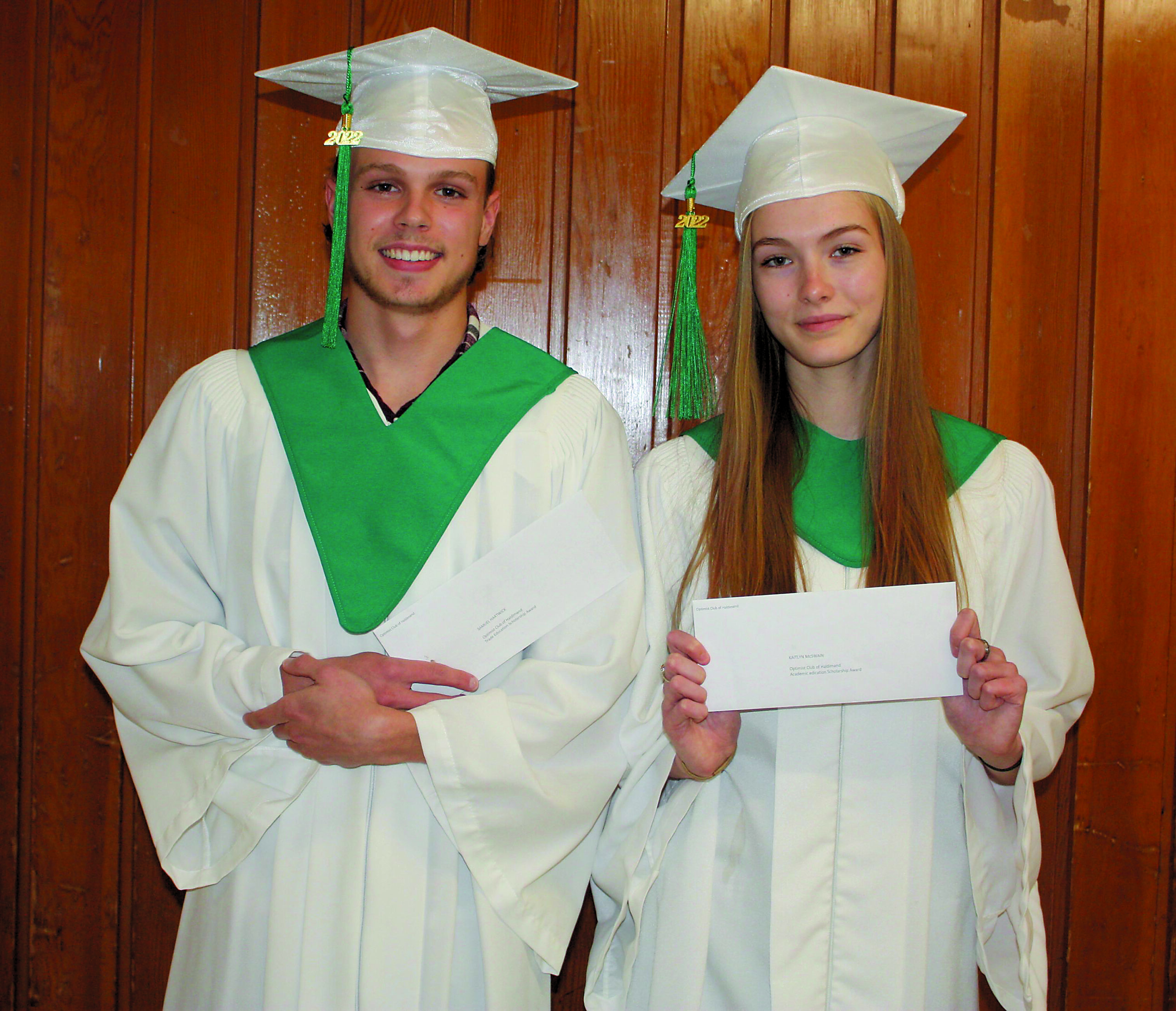Featured image for Optimists of Haldimand award two scholarships