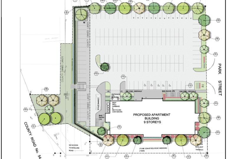 Developer behind proposed nine-storey Caledonia condo building speaks on proposal, resident concerns