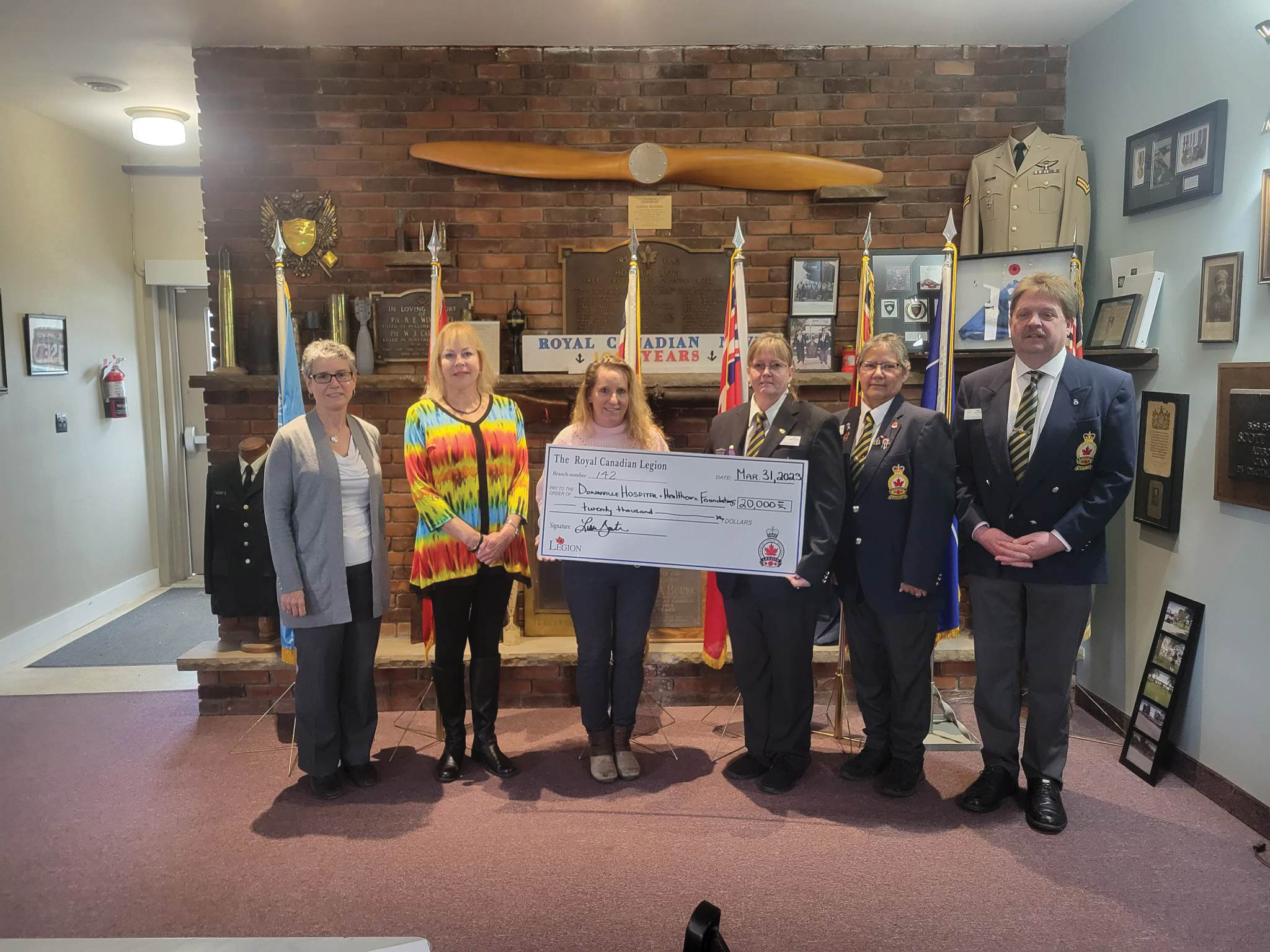 Featured image for Dunnville Legion gives $20,000 gift to hospital
