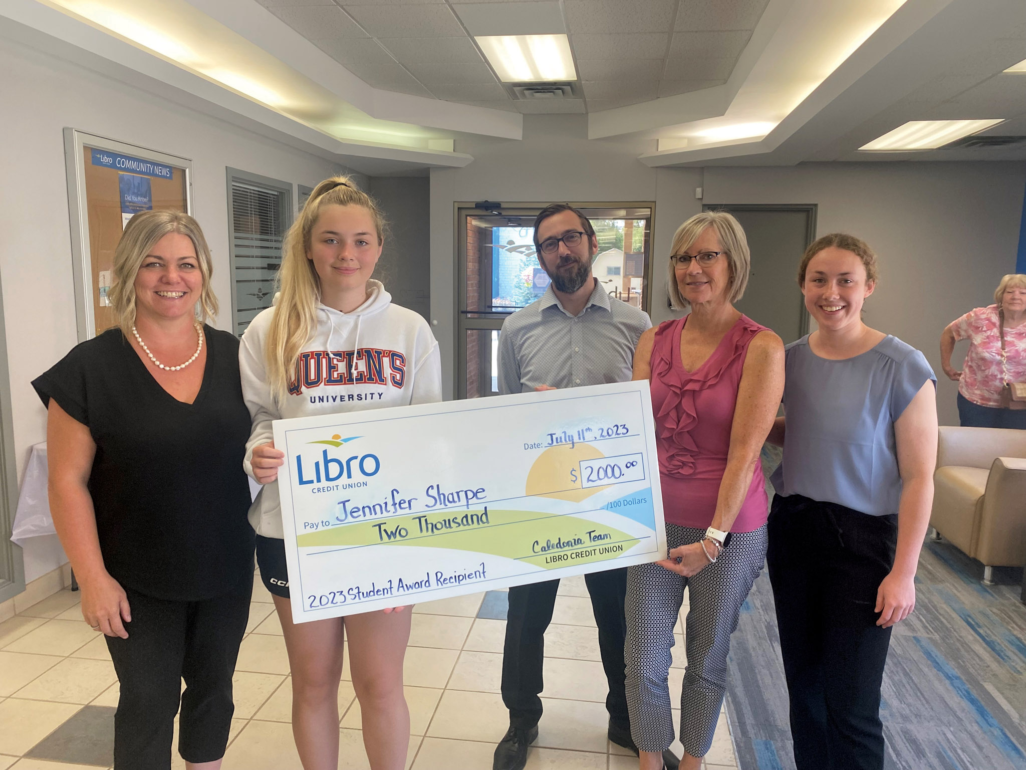 Featured image for Caledonia student receives 2023 Libro Student Award