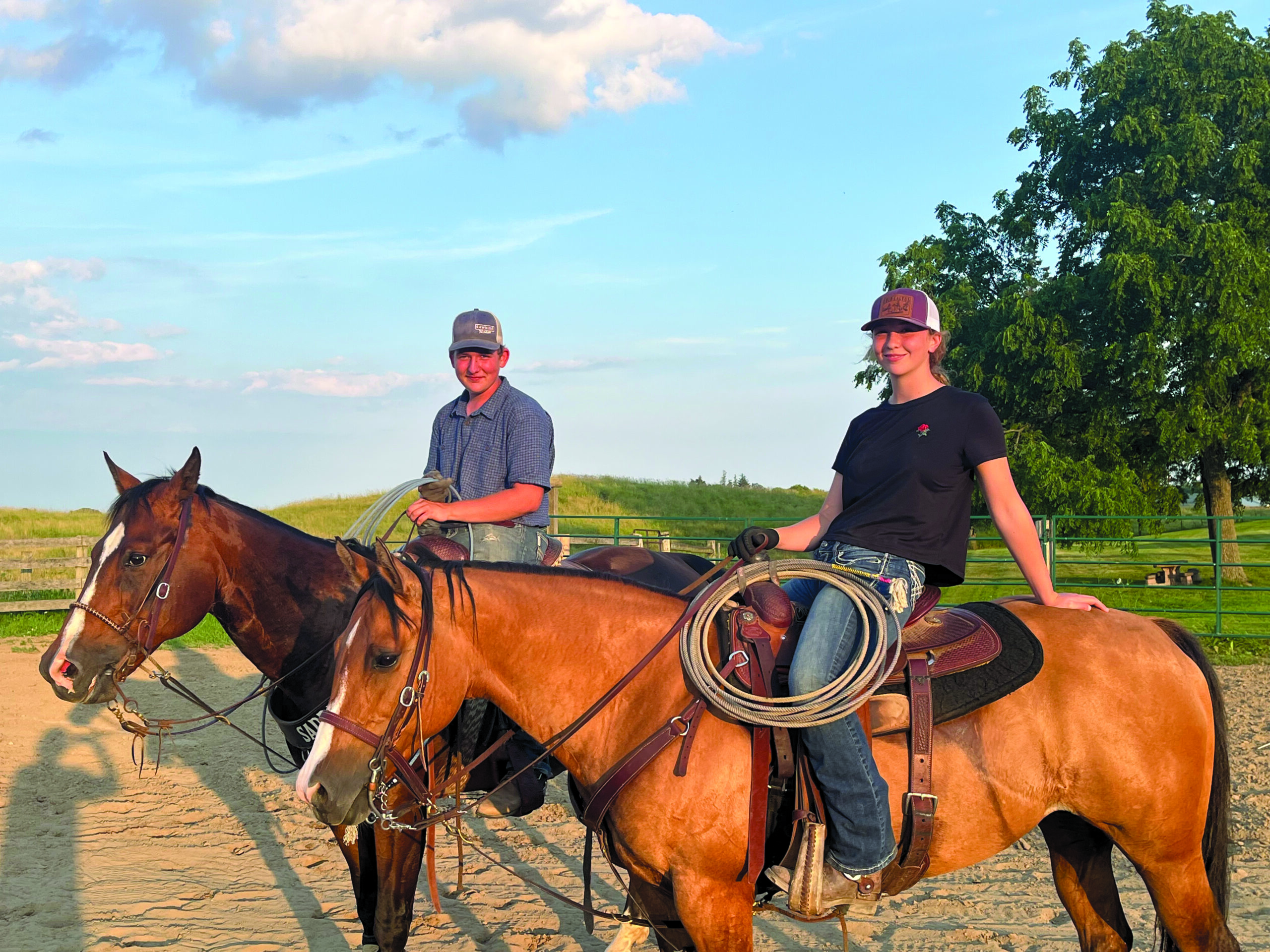 Featured image for Two local teens set to showcase team roping skills at Canadian High School Rodeo Finals next week