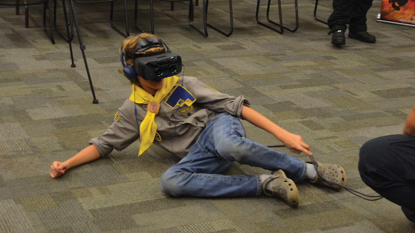Featured image for The dangerous reality of a house fire demonstrated to CRC Cadets in VR experience