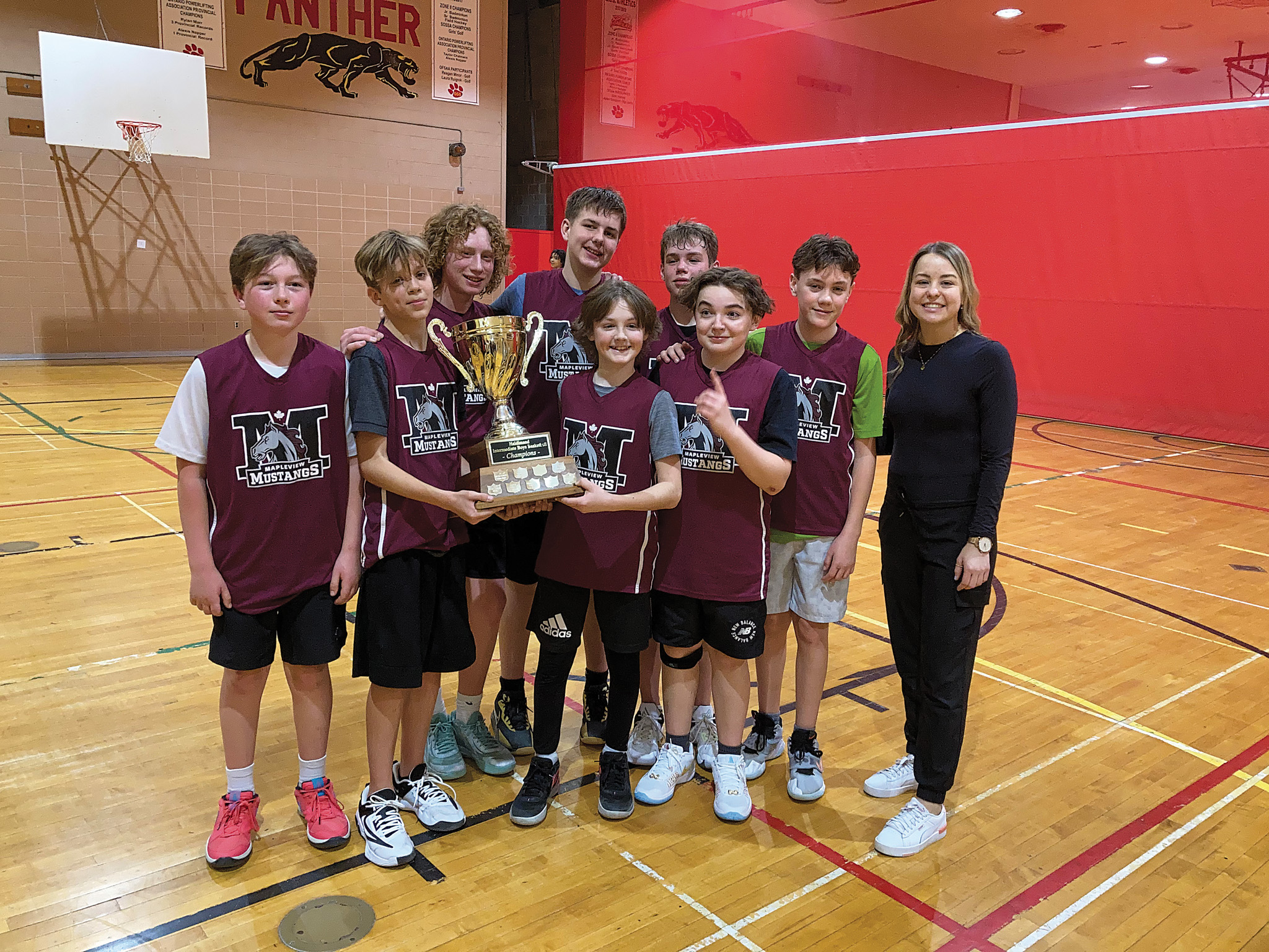 Featured image for Mapleview wins intermediate boys basketball tournament