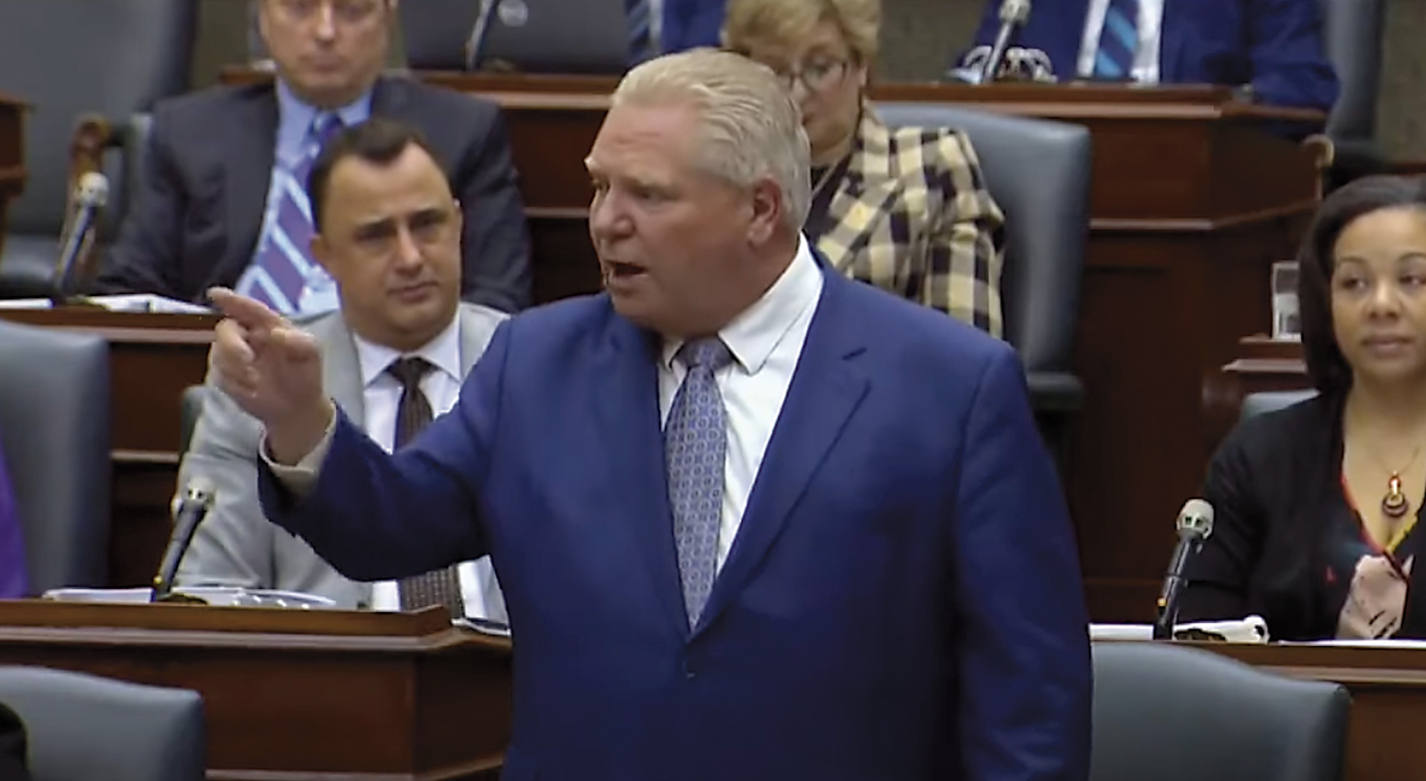 Featured image for Brady, Ford butt heads over carbon tax response; Premier tells MPP she won’t have job next term