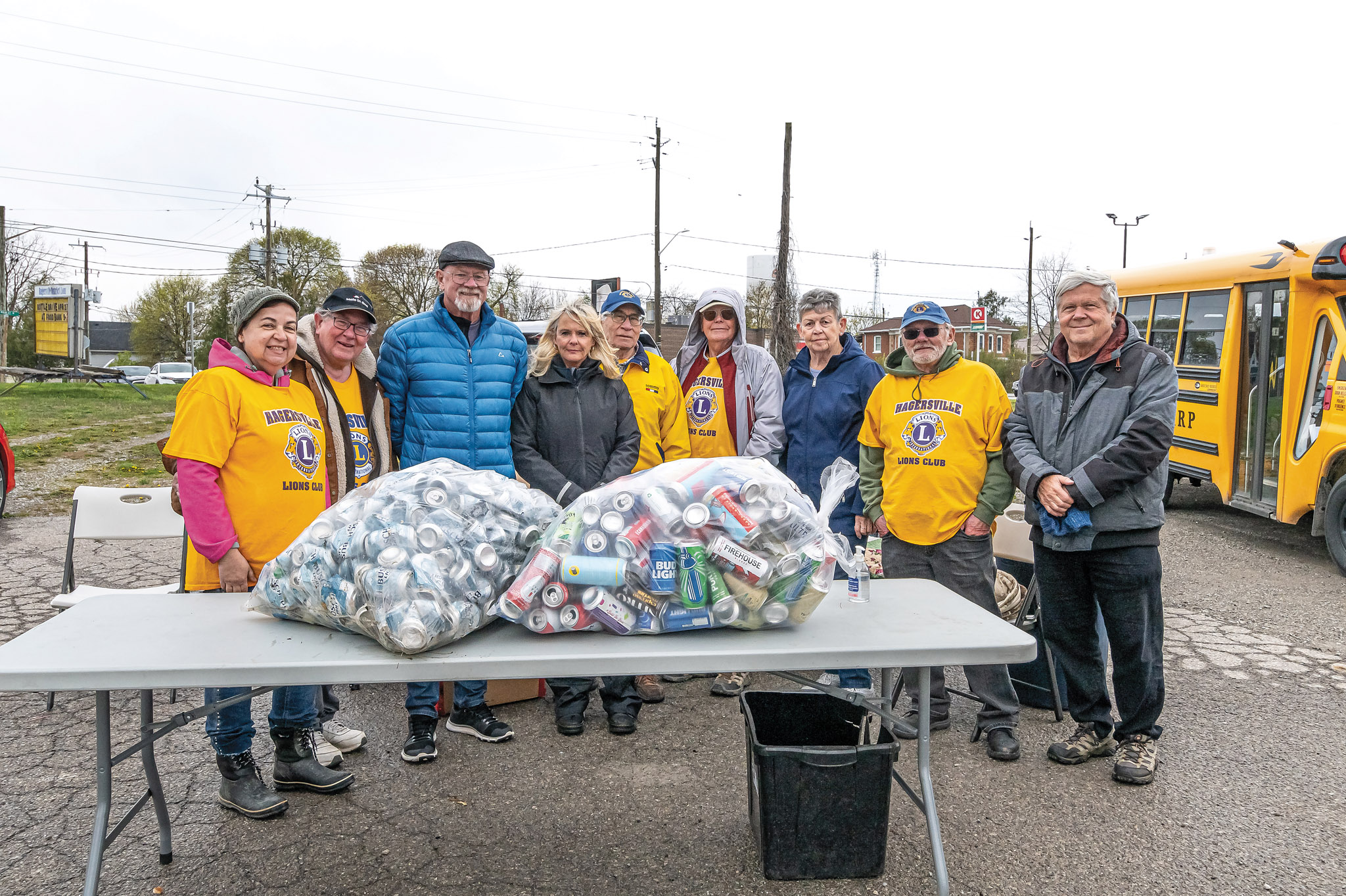 Featured image for Hagersville Lions collect bottles, cans for a cause