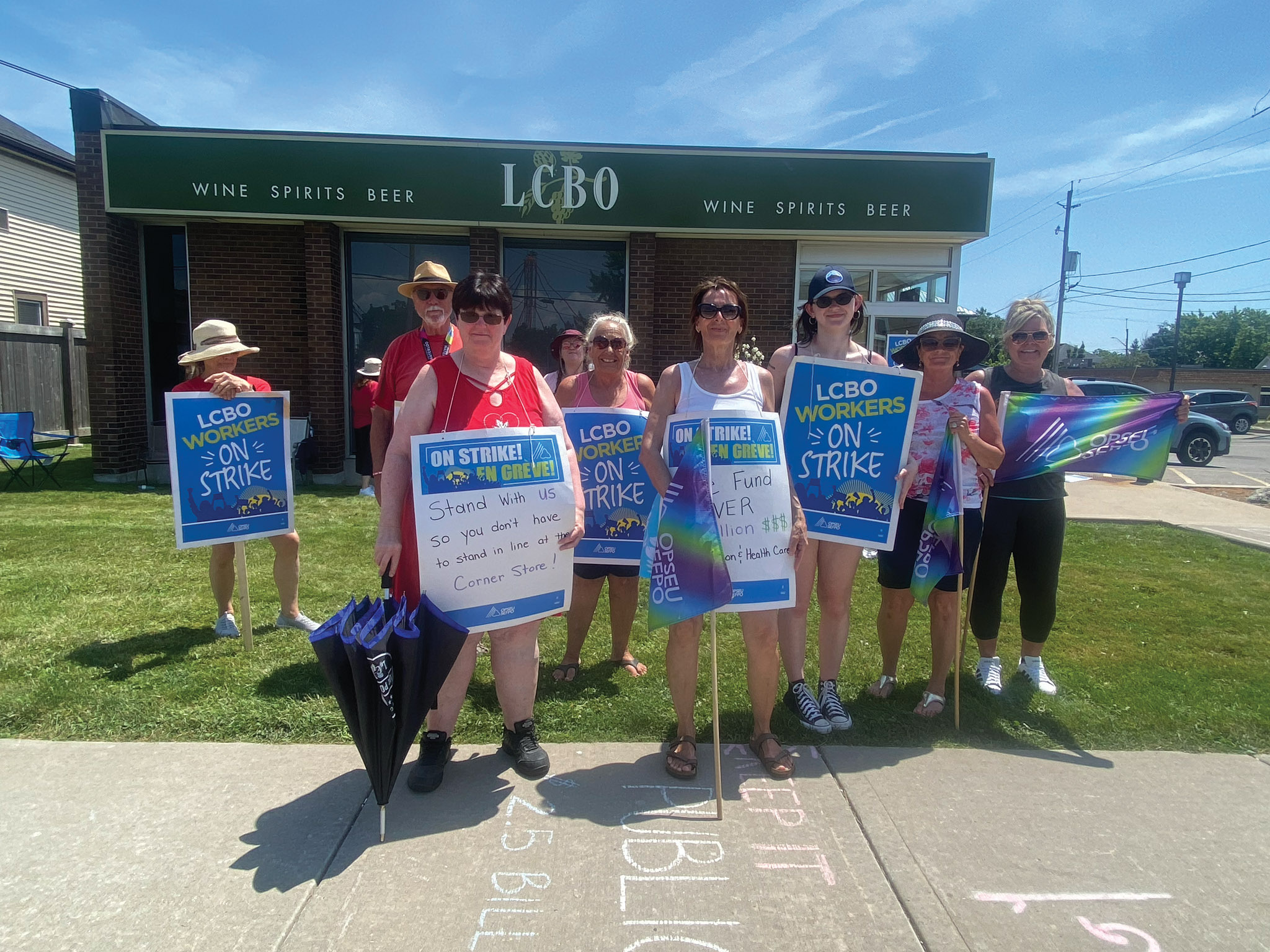 Featured image for LCBO workers hit the picket lines in Hagersville