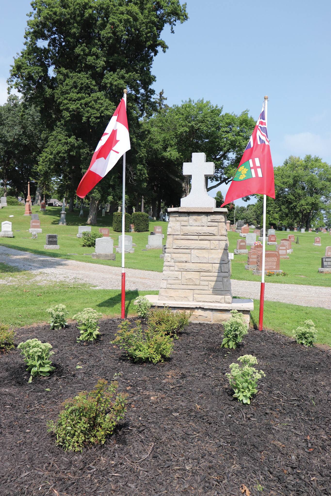 Featured image for Community groups revamp Veteran’s Monument in Caledonia