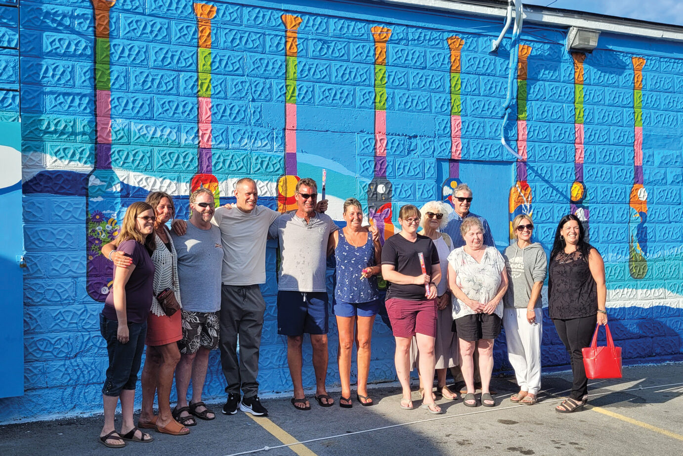 Featured image for Paddles of the Grand mural unveiled in Dunnville