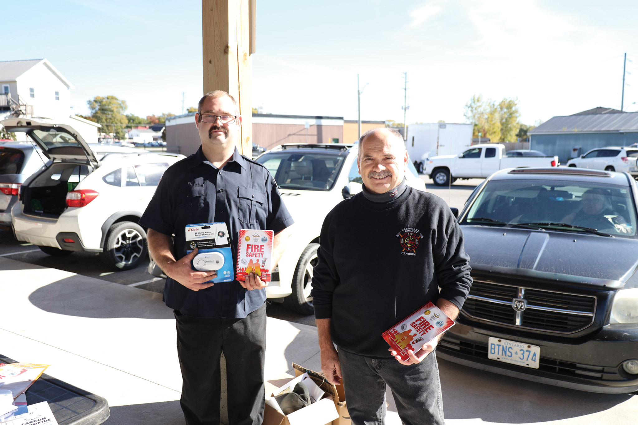 Featured image for Firefighters promoting fire safety education 