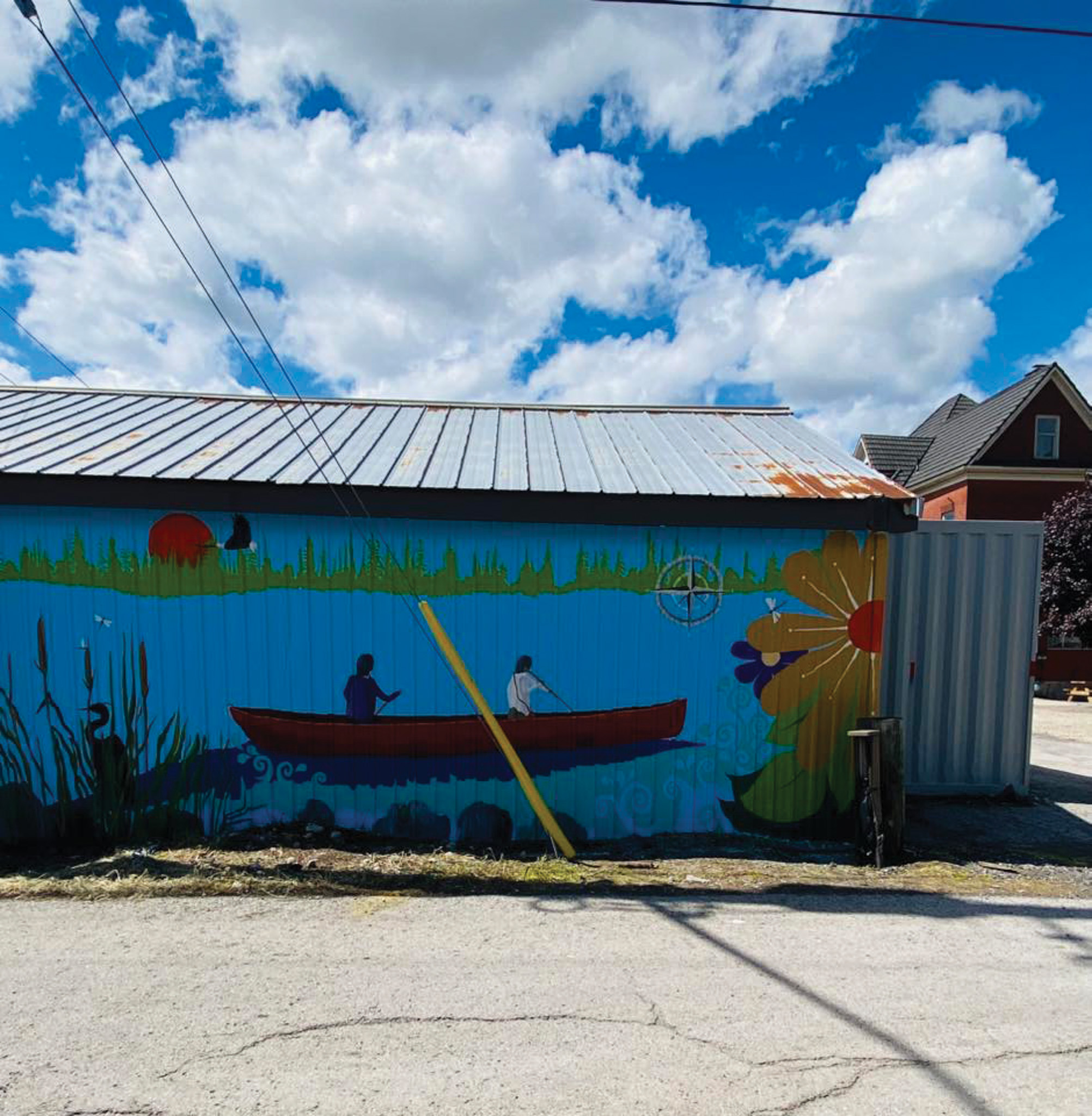 Featured image for Local artists highlight nature, heritage, and the Grand River in new Dunnville mural