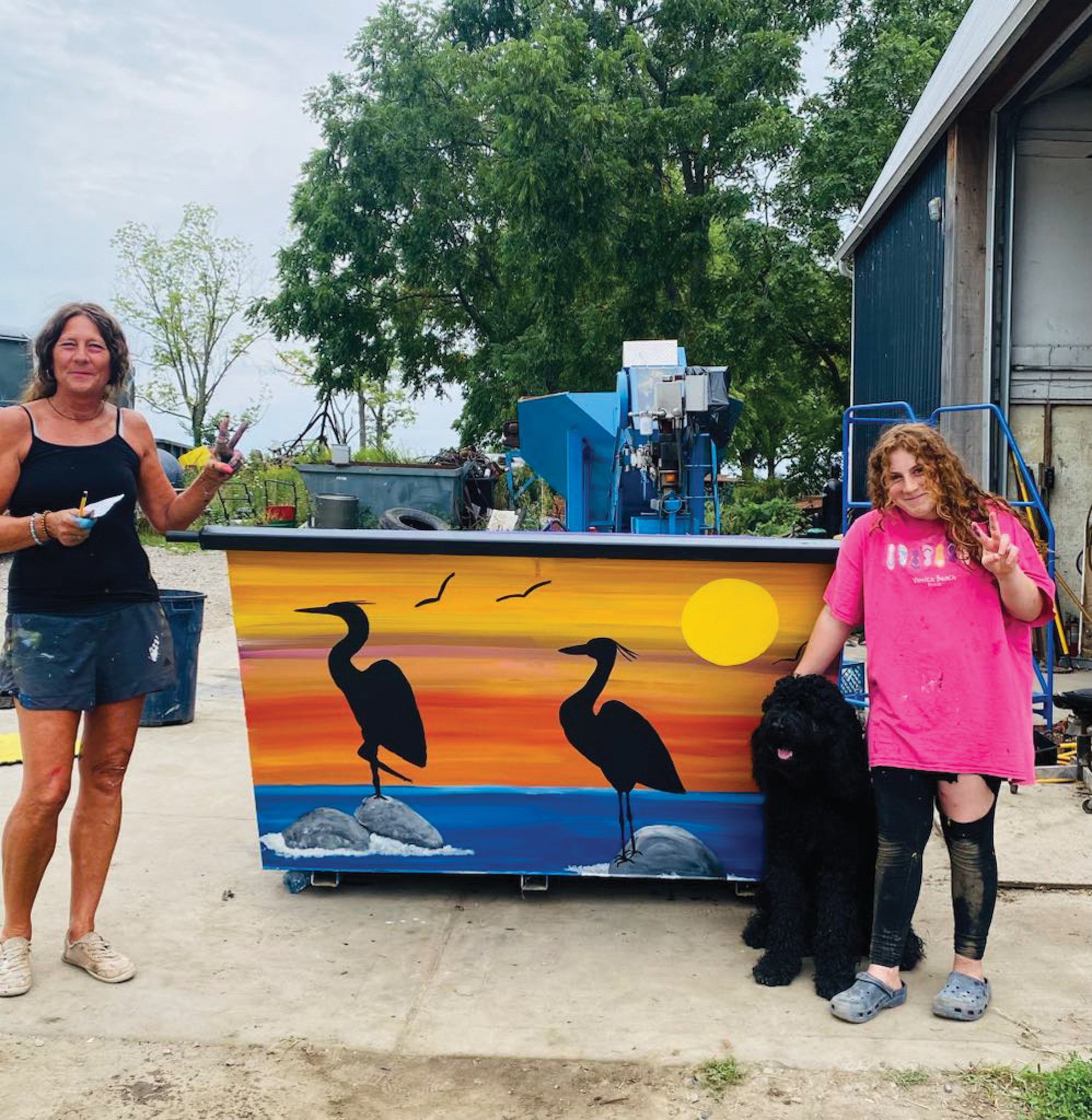 Featured image for From trash to treasure: dumpsters become canvases