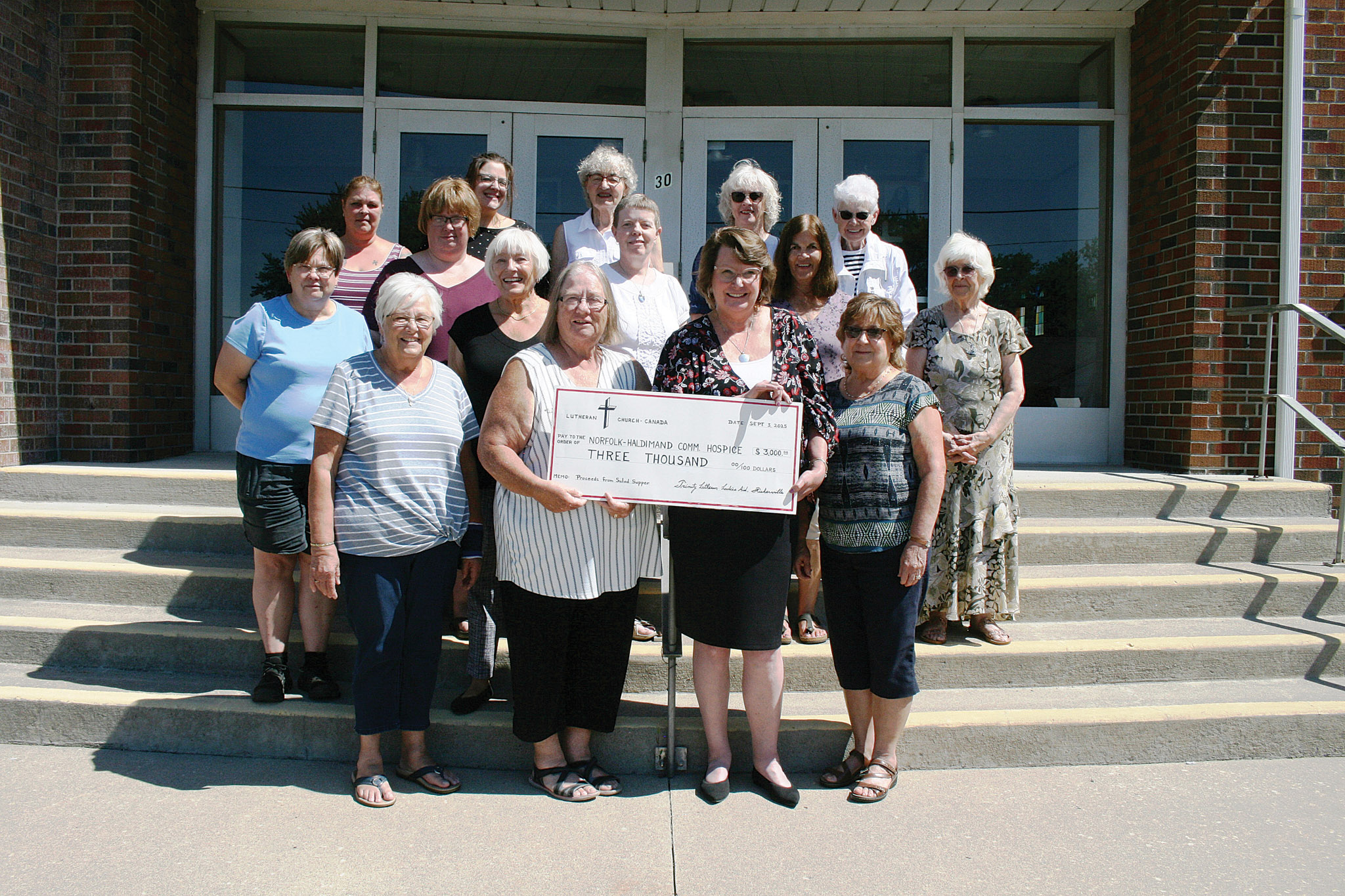 Featured image for Trinity Lutheran Ladies Aid donates $3K to hospice