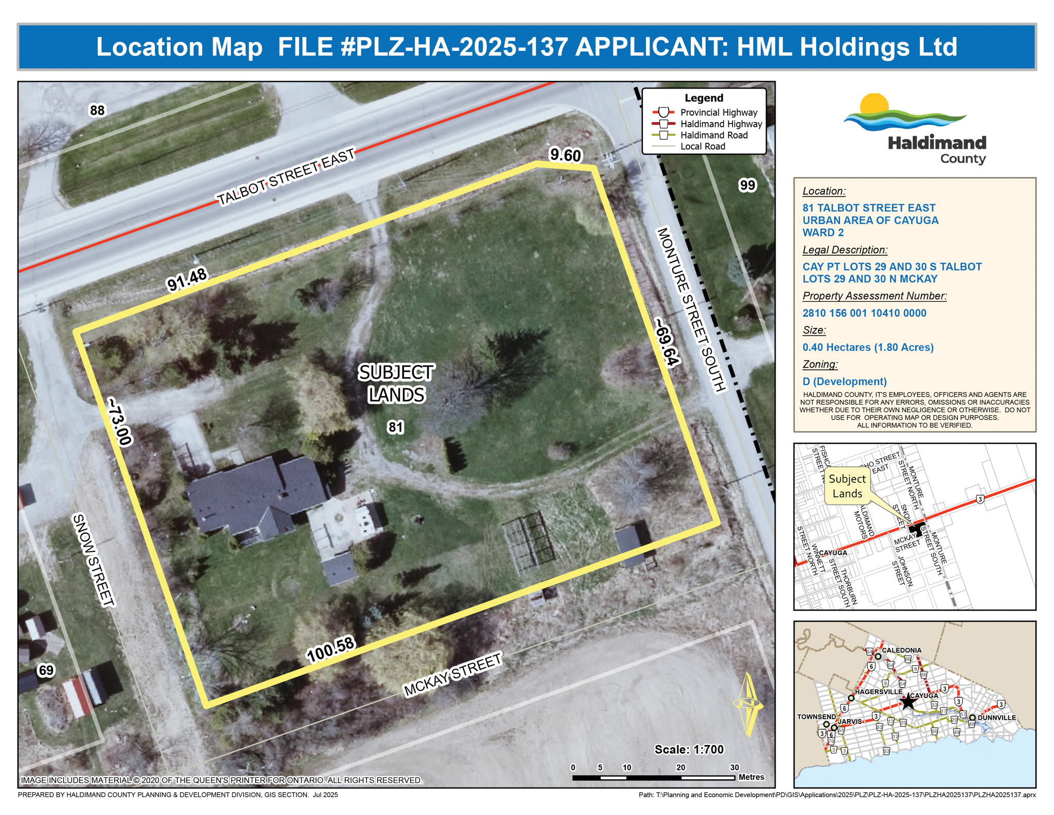 Featured image for Zoning change moves forward for Cayuga property