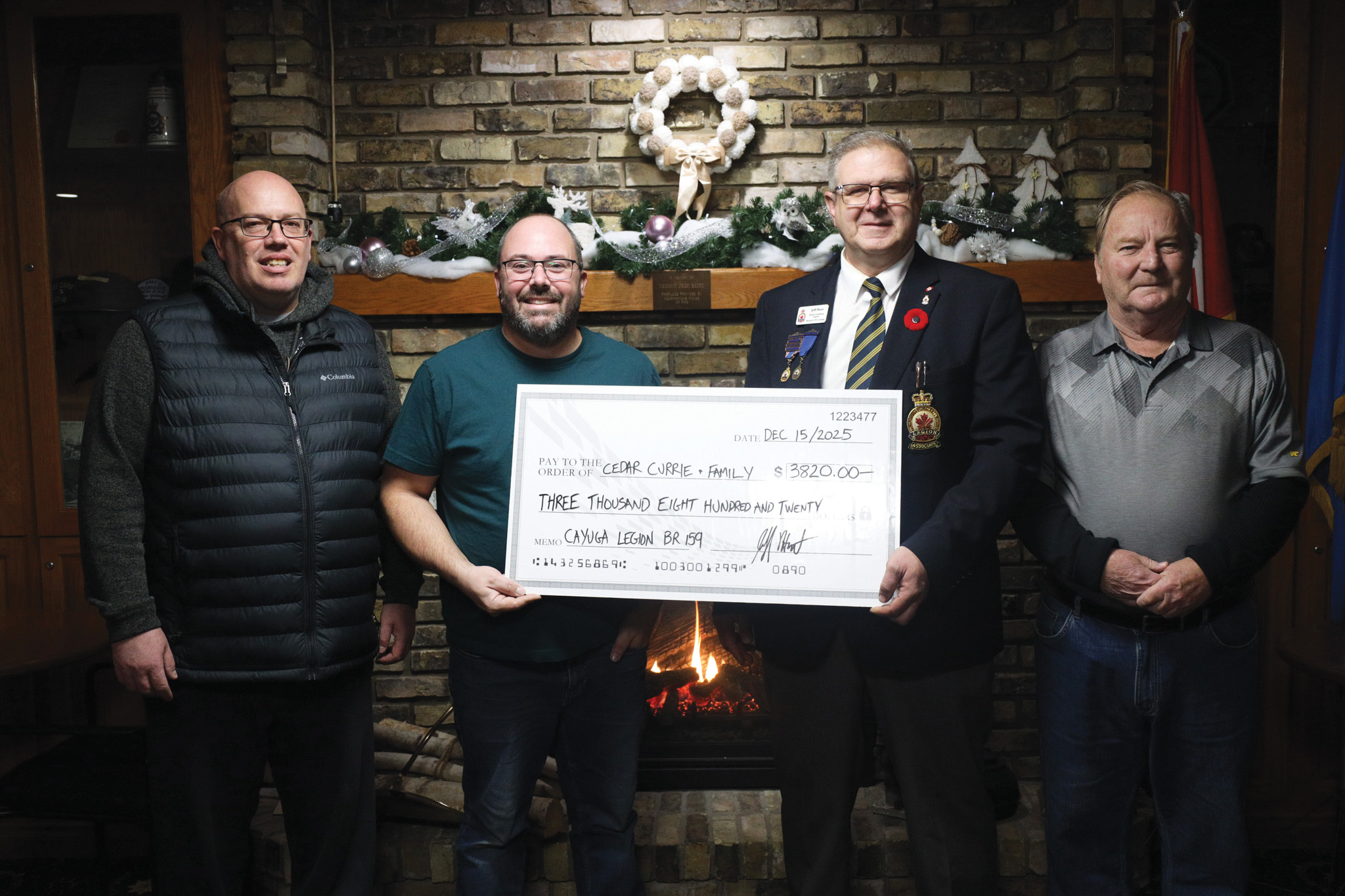 Featured image for Cayuga Legion donates to Cedar’s fight against cancer