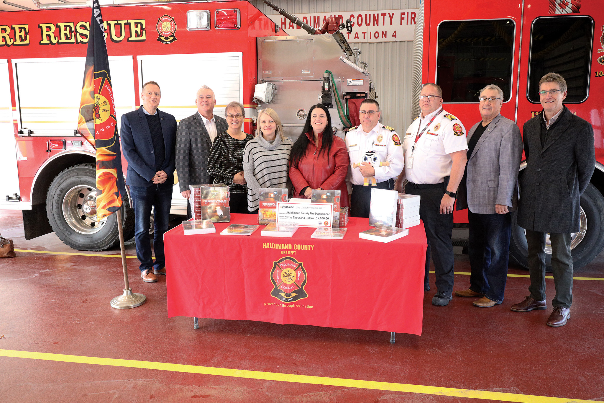 Featured image for Enbridge funding supports training for Haldimand firefighters