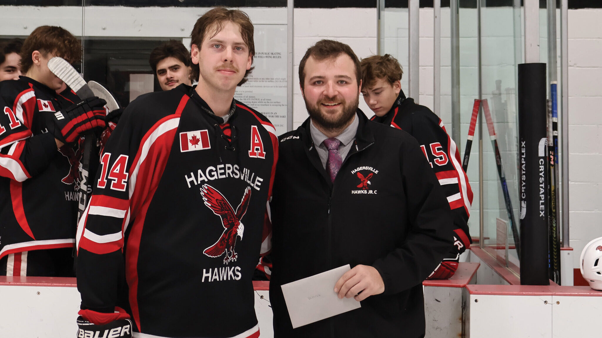 Featured image for Hagersville Hawks recognized for 200th game
