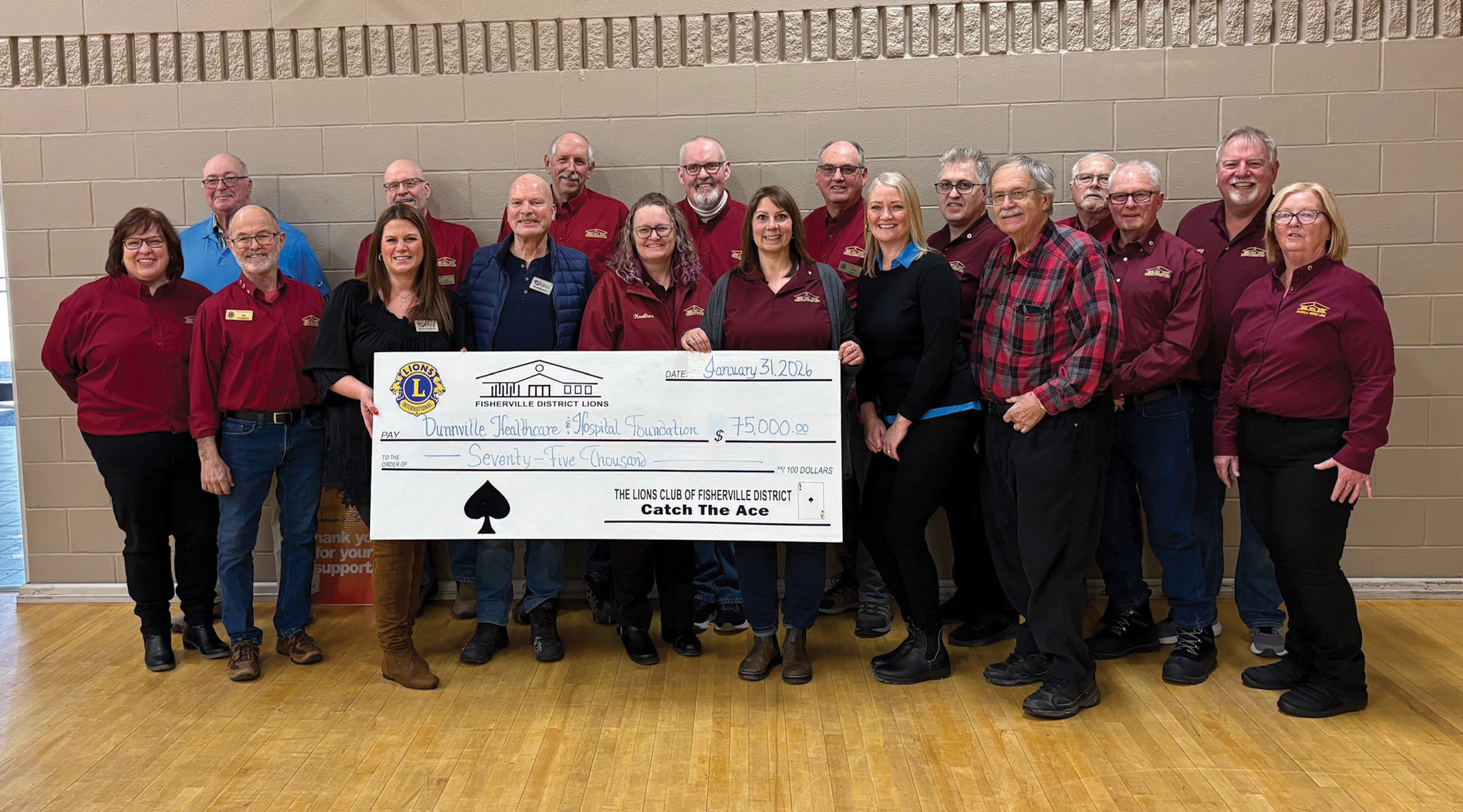 Featured image for Fisherville Lions present $245,980 in Catch the Ace donations