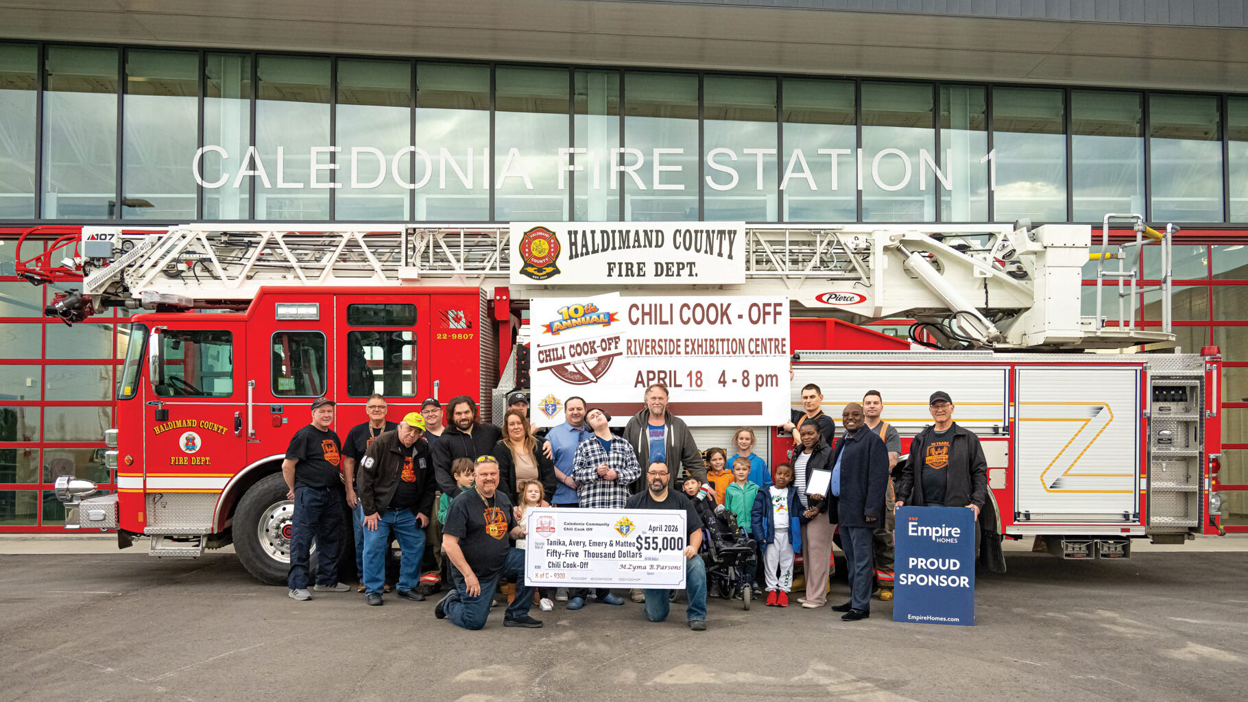 Featured image for Caledonia Knights of Columbus’ Chili Cook-Off simmers into $55,000 donation